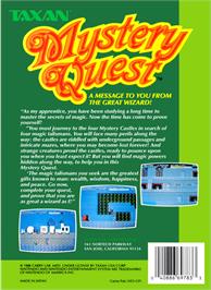 Box back cover for Mystery Quest on the Nintendo NES.