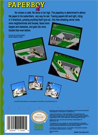 Box back cover for Paperboy 2 on the Nintendo NES.
