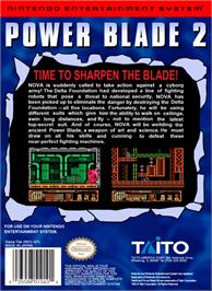 Box back cover for Power Blade 2 on the Nintendo NES.