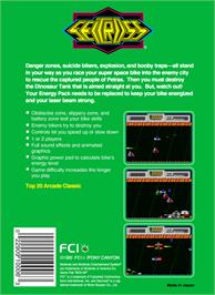 Box back cover for Seicross on the Nintendo NES.