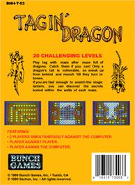 Box back cover for Tagin' Dragon on the Nintendo NES.
