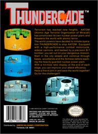 Box back cover for Thundercade / Twin Formation on the Nintendo NES.
