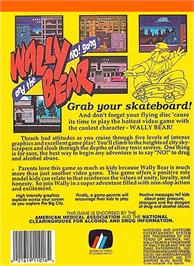 Box back cover for Wally Bear and the NO! Gang on the Nintendo NES.