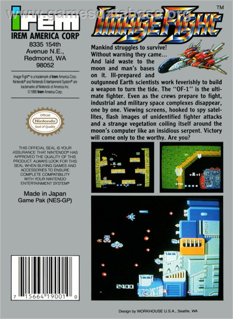 Image Fight - Nintendo NES - Artwork - Box Back