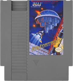 Cartridge artwork for Air Fortress on the Nintendo NES.