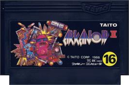 Cartridge artwork for Arkanoid - Revenge of DOH on the Nintendo NES.