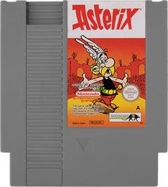 Cartridge artwork for Asterix on the Nintendo NES.