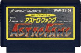Cartridge artwork for Astro Fang: Super Machine on the Nintendo NES.