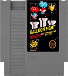 Cartridge artwork for Balloon Fight on the Nintendo NES.