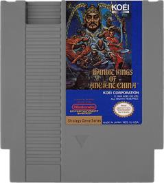Cartridge artwork for Bandit Kings of Ancient China on the Nintendo NES.