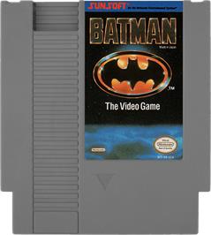 Cartridge artwork for Batman: The Video Game on the Nintendo NES.