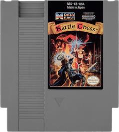 Cartridge artwork for Battle Chess on the Nintendo NES.