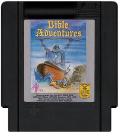 Cartridge artwork for Bible Adventures on the Nintendo NES.