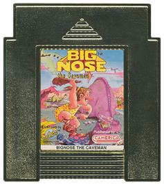 Cartridge artwork for Big Nose the Caveman on the Nintendo NES.