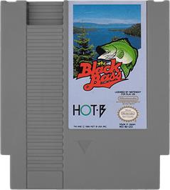 Cartridge artwork for Black Bass on the Nintendo NES.
