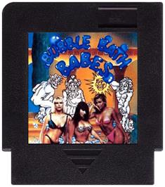 Cartridge artwork for Bubble Bath Babes on the Nintendo NES.