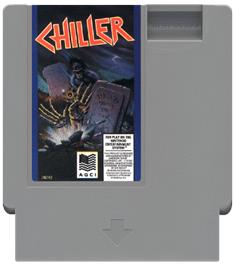 Cartridge artwork for Chiller on the Nintendo NES.