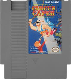 Cartridge artwork for Circus Caper on the Nintendo NES.