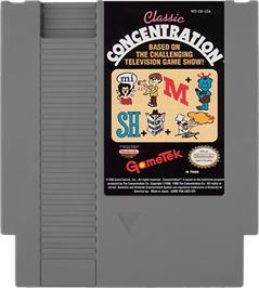 Cartridge artwork for Classic Concentration on the Nintendo NES.