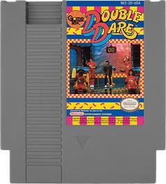 Cartridge artwork for Double Dare on the Nintendo NES.