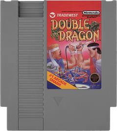 Cartridge artwork for Double Dragon on the Nintendo NES.