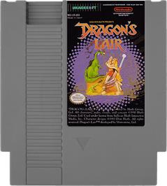 Cartridge artwork for Dragon's Lair on the Nintendo NES.