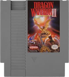 Cartridge artwork for Dragon Warrior 3 on the Nintendo NES.