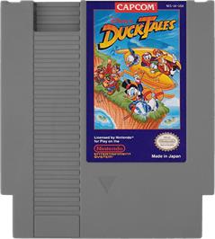 Cartridge artwork for Duck Tales on the Nintendo NES.