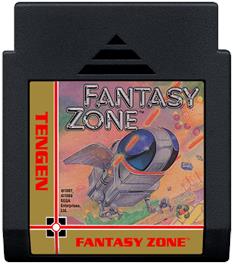 Cartridge artwork for Fantasy Zone on the Nintendo NES.