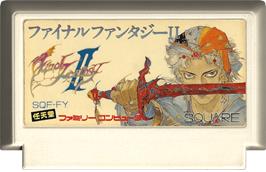 Cartridge artwork for Final Fantasy 2 on the Nintendo NES.