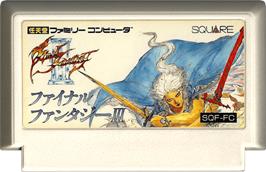 Cartridge artwork for Final Fantasy 3 on the Nintendo NES.