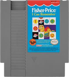 Cartridge artwork for Fisher-Price: I Can Remember on the Nintendo NES.