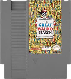 Cartridge artwork for Great Waldo Search on the Nintendo NES.