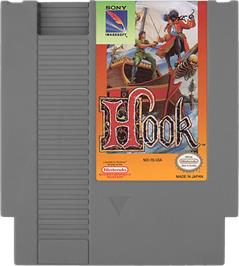 Cartridge artwork for Hook on the Nintendo NES.