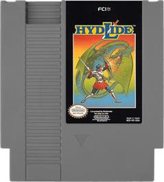 Cartridge artwork for Hydlide on the Nintendo NES.