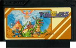 Cartridge artwork for King of Kings: The Early Years on the Nintendo NES.