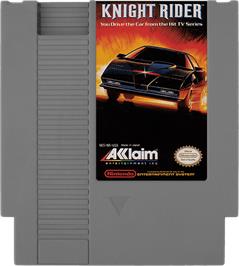 Cartridge artwork for Knight Rider on the Nintendo NES.