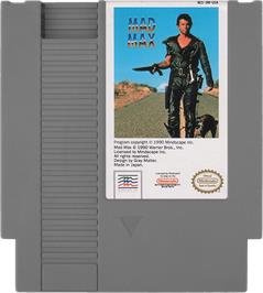 Cartridge artwork for Mad Max on the Nintendo NES.