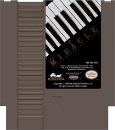 Cartridge artwork for Miracle Piano Teaching System on the Nintendo NES.