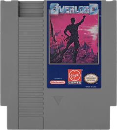 Cartridge artwork for Overlord on the Nintendo NES.