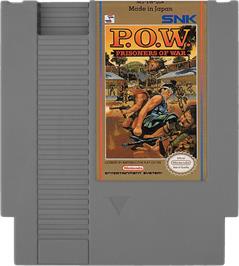 Cartridge artwork for P.O.W. - Prisoners of War on the Nintendo NES.