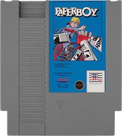 Cartridge artwork for Paperboy on the Nintendo NES.