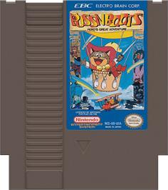 Cartridge artwork for Puss N Boots: Pero's Great Adventure on the Nintendo NES.