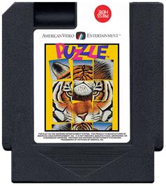Cartridge artwork for Puzzle on the Nintendo NES.