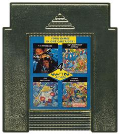 Cartridge artwork for Quattro Arcade on the Nintendo NES.