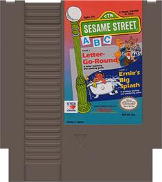 Cartridge artwork for Sesame Street A B C on the Nintendo NES.