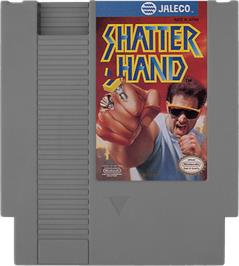 Cartridge artwork for Shatterhand on the Nintendo NES.