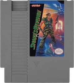 Cartridge artwork for Snake's Revenge on the Nintendo NES.