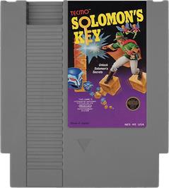 Cartridge artwork for Solomon's Key on the Nintendo NES.