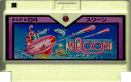 Cartridge artwork for Sqoon on the Nintendo NES.